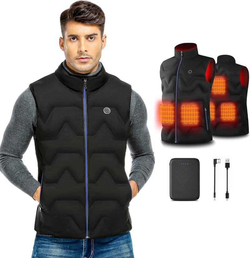 Vofuoti Heated Vest Men Women with Battery Pack Included, Lightweight USB Rechargeable Electric Heating Vest - Image 1